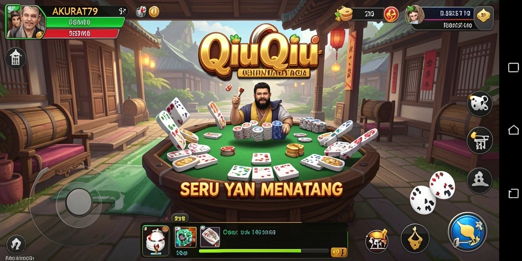 Tampilan gameplay QiuQiu yang seru dan menarik di AKURAT79.