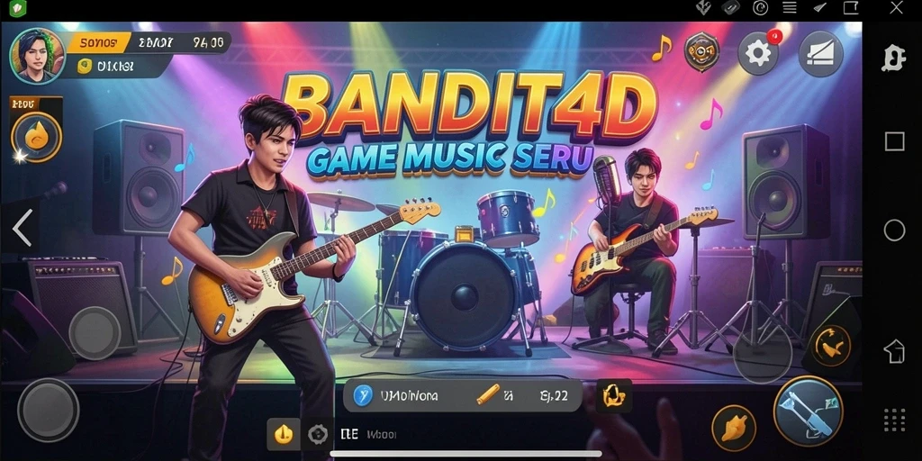 Tampilan gameplay <strong>BANDIT4D</strong> dengan berbagai genre musik yang menyenangkan.
