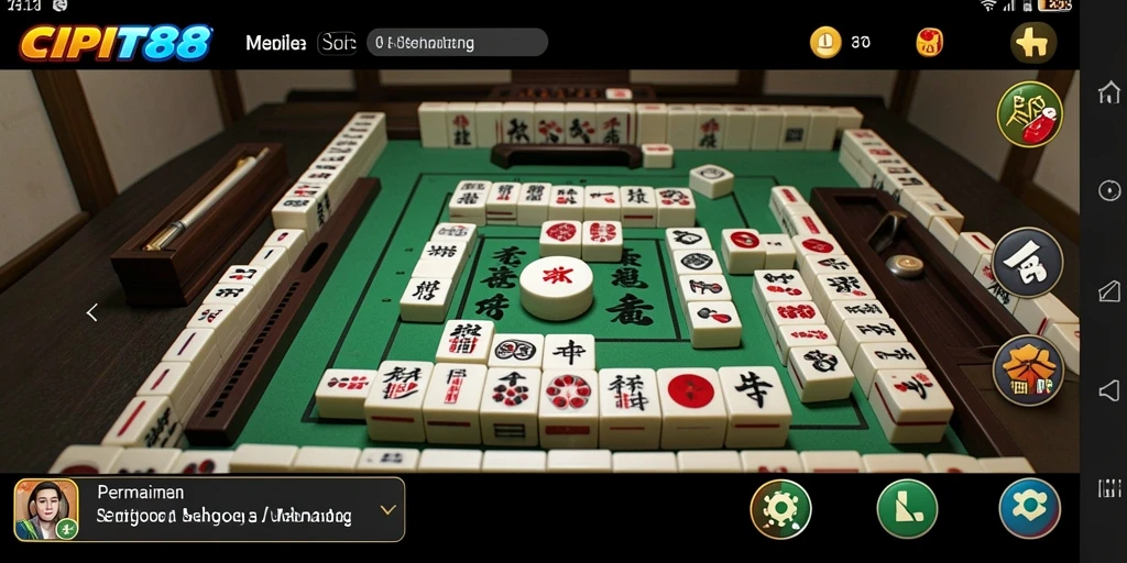 Tampilan permainan Mahjong yang menantang dan menarik di CIPIT88.