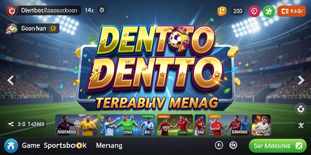 Tampilan utama DENTOTO dengan berbagai pilihan taruhan olahraga.