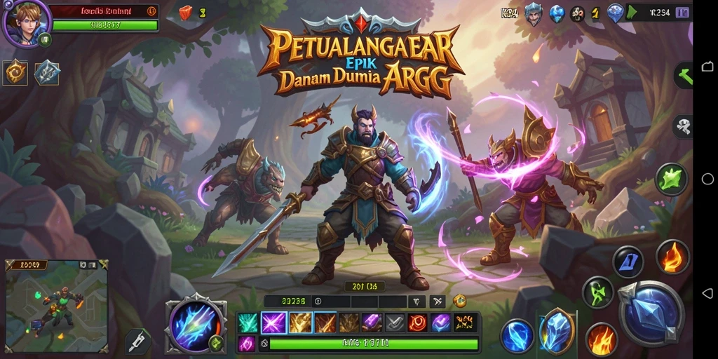 Tangkapan layar K234 menunjukkan aksi seru dalam pertempuran ARPG.