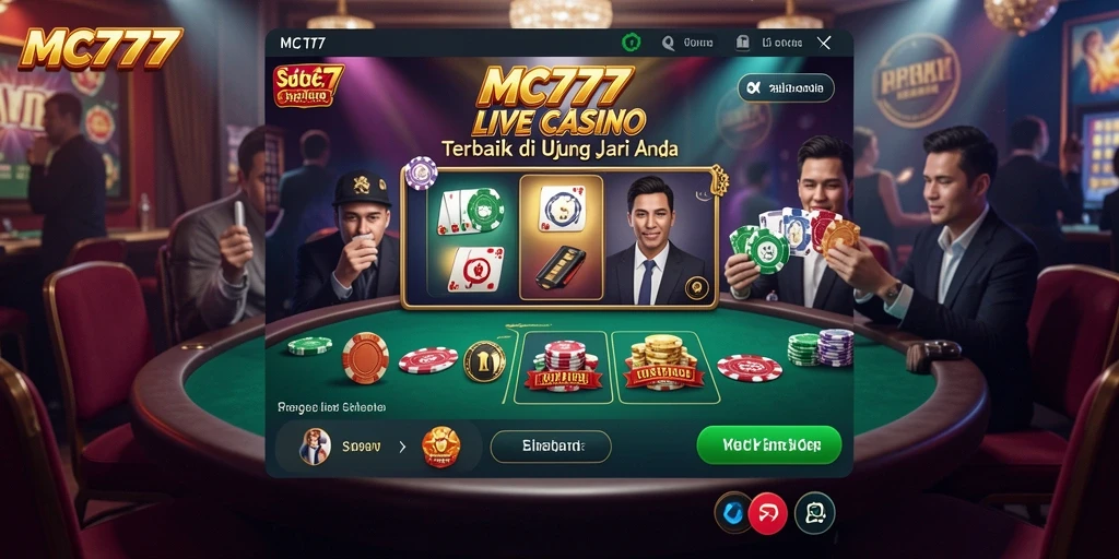 Gameplay Live Casino yang mengasyikkan dengan dealer langsung.
