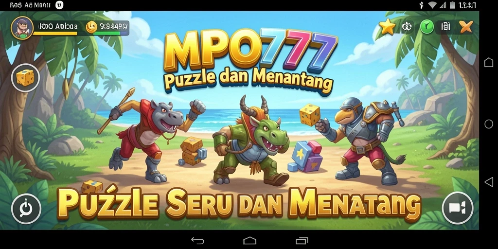 Tampilan gameplay menantang dari MPO777 dengan berbagai teka-teki.