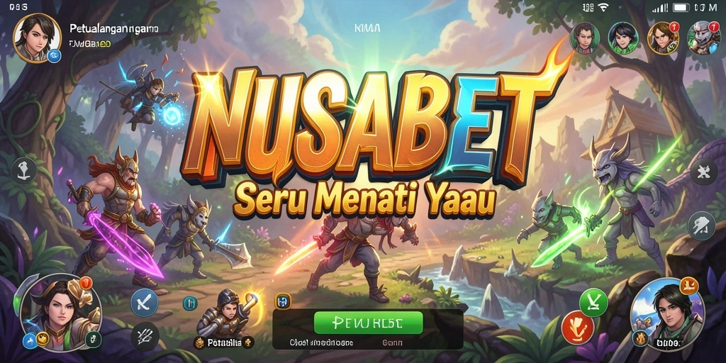 Screenshot gameplay NUSABET yang menunjukkan aksi seru dalam petualangan.