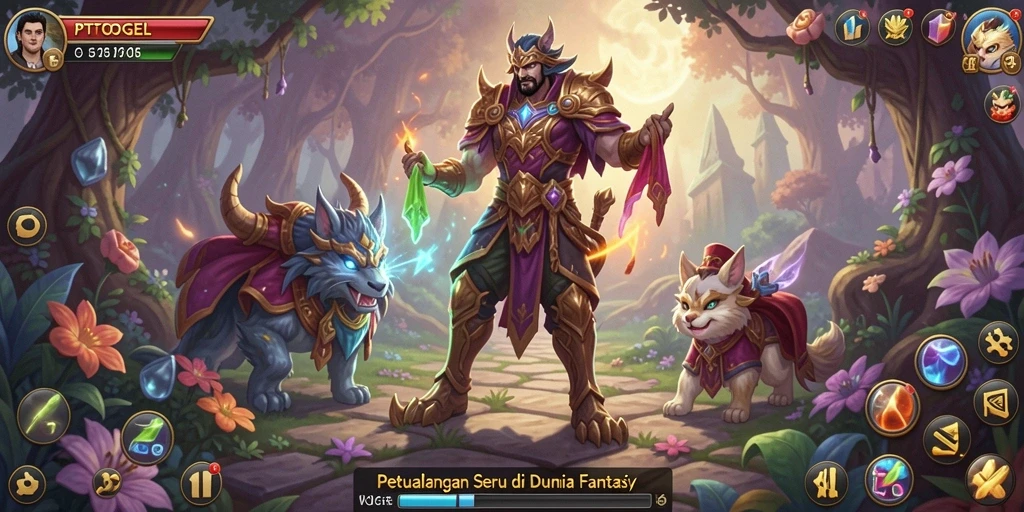 Tangkapan layar menampilkan gameplay seru di PTTOGEL.