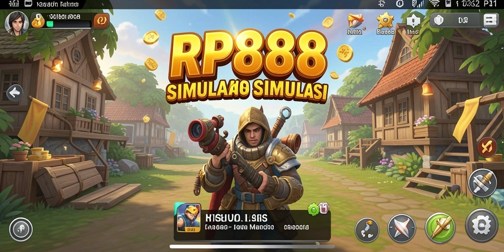 Screenshot utama RP888 menunjukkan gameplay simulasi yang mengasyikkan.
