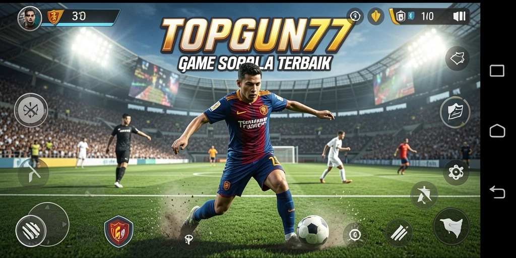 Screenshot utama dari game Football yang mendebarkan dan kompetitif.